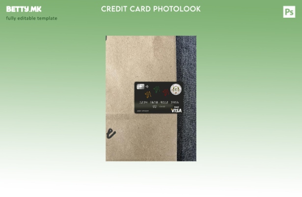 модерен стил Бутан Националната банка Бутан виза картичка photolook пред шаблон