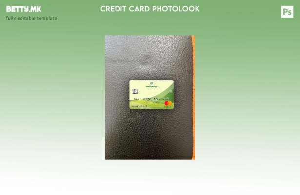 модерен стил Виетнам Vietcombank mastercard photolook преден шаблон