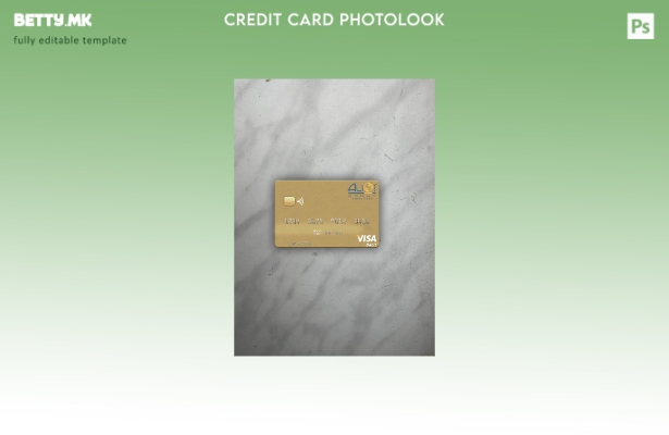 модерен стил Габон Alios Франција виза дебитна картичка photolook преден шаблон