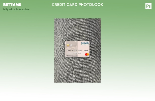 модерен стил Гана Ecobank Гана мастер карта photolook преден шаблон