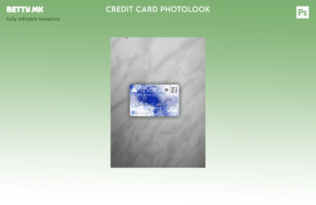 модерен стил Грузија TBC банка виза класична картичка photolook пред шаблон