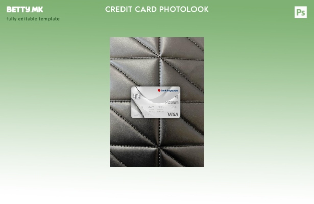 модерен стил Израел банка Hapoalim банка виза платина картичка photolook преден