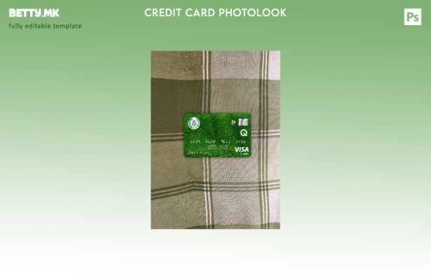 модерен стил Ирак Рафидаин банка виза класичен шаблон за фотографски изглед на к