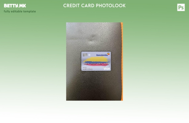 модерен стил Колумбија банкарска банка виза дебитна картичка photolook пред шабл