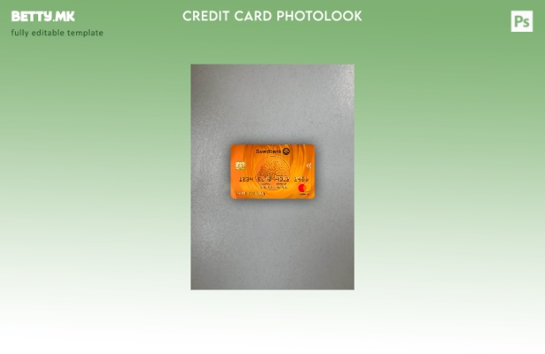 модерен стил Латвија Swedbank Mastercard photolook преден шаблон