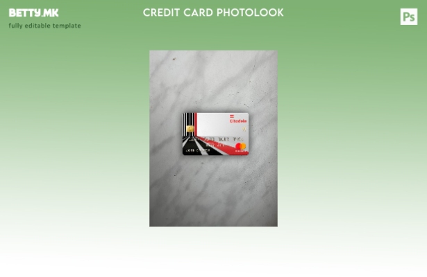 модерен стил Литванија (Литва) Citadele bank mastercard photolook преден шаблон
