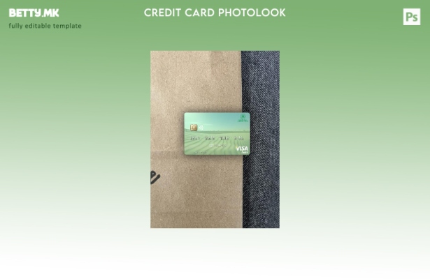 модерен стил Мавританија Chinguitty Bank виза дебитна картичка photolook преден