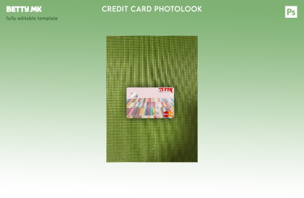 модерен стил Македонија ТТК Банка АД Скопје преден шаблон за мастеркард со фото