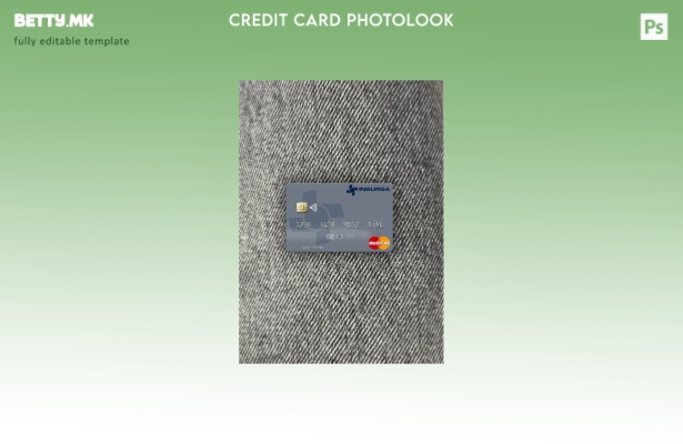 модерен стил Мексико Групо Финансиеро Инбурса, преден шаблон за мастер картички