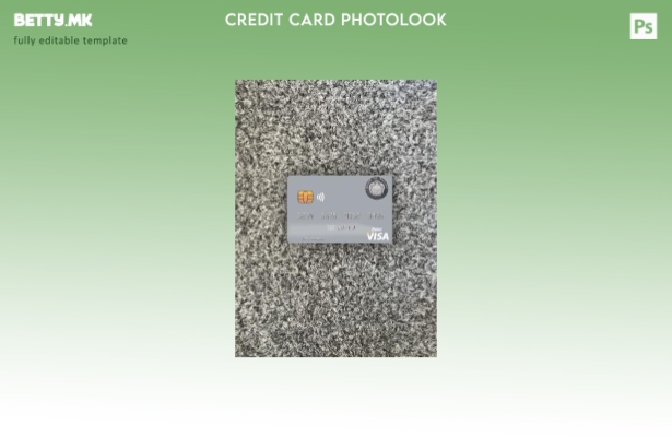 модерен стил Науру Банка на Науру виза дебитна картичка photolook преден шаблон