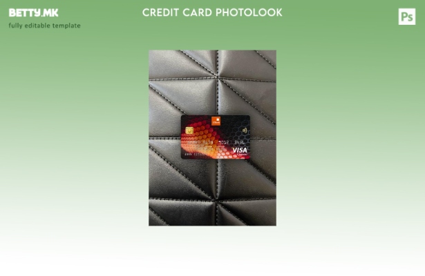 модерен стил Нигерија GTBank виза класичен шаблон за фото изглед на картички