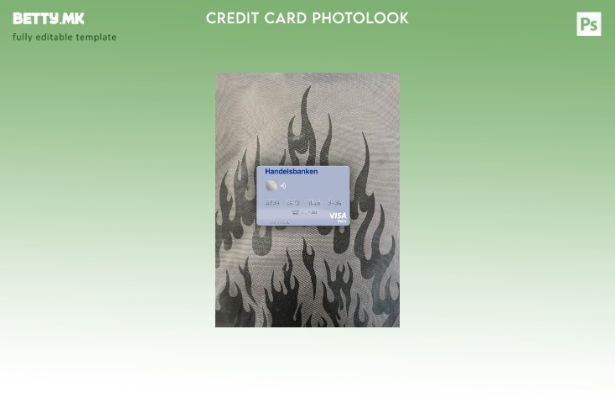 модерен стил Норвешка Handelsbanken виза дебитна картичка photolook преден шабло
