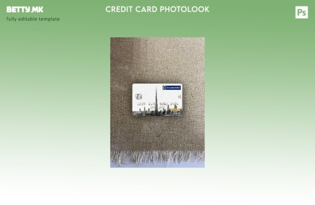 модерен стил ОАЕ Дубаи Емирати NBD банка виза класичен преден шаблон