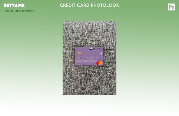 модерен стил Пакистан Meezan Bank Limited преден шаблон за мастеркард со фото из