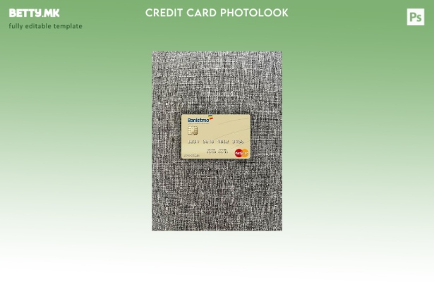 модерен стил Панама Банко Banistmo мастер карта photolook преден шаблон