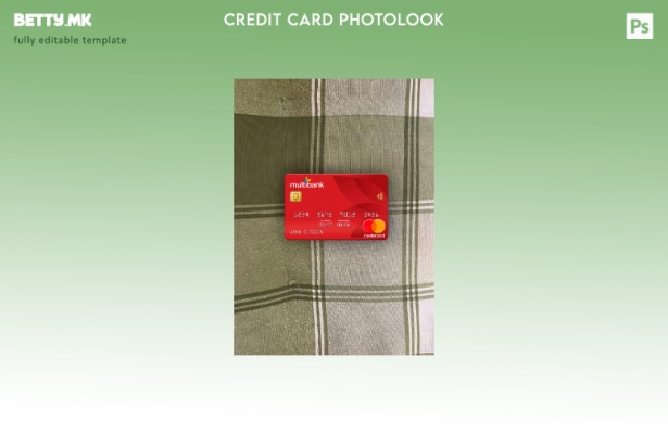 модерен стил Панама Multibank mastercard photolook преден шаблон