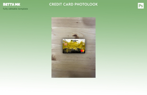 модерен стил Романија Рајфајзен банка мастер карта photolook преден шаблон