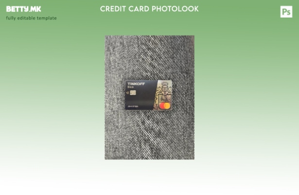 модерен стил Русија Tinkoff bank mastercard photolook преден шаблон