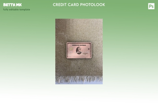 модерен стил САД Мисури заедно со кредитна унија банка AMEX розово злато картичк