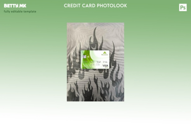 модерен стил САД Региони банка виза електронска картичка photolook пред шаблон