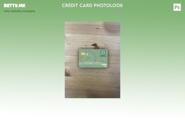 модерен стил Салвадор Бандесал банка виза дебитна картичка photolook пред шаблон