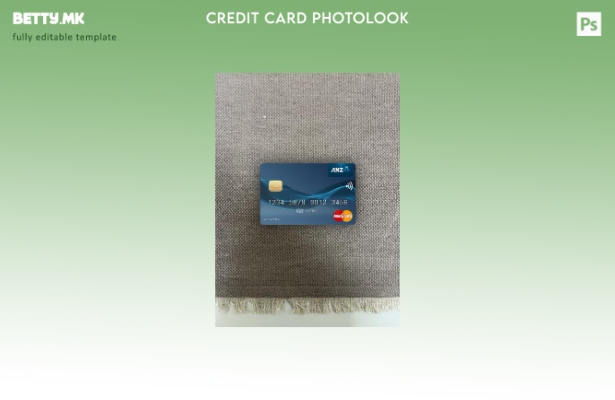 модерен стил Самоа ANZ Bank мастер картички фото изглед преден шаблон