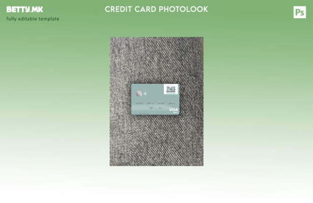 модерен стил Сен Китс и Невис SKNA банка виза дебитна картичка photolook преден