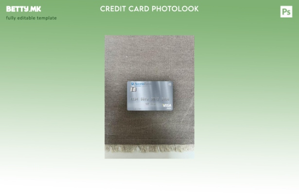 модерен стил Танзанија AccessBank виза дебитна картичка photolook пред шаблон