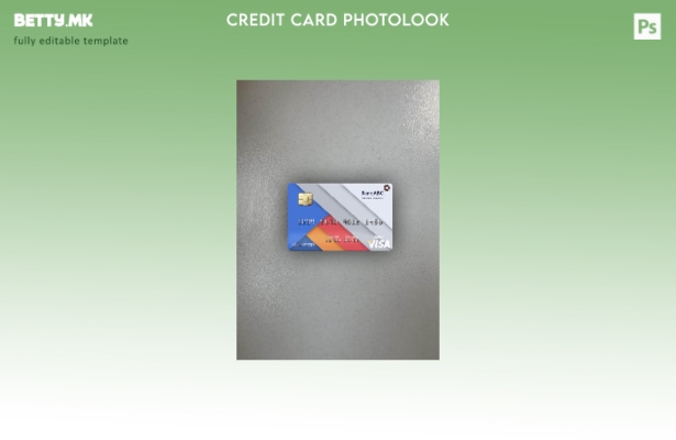 модерен стил Танзанија BancABC виза дебитна картичка photolook пред шаблон