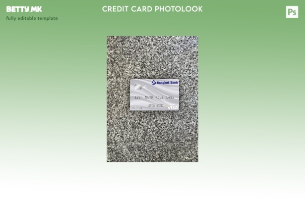 модерен стил Тајланд Бангкок банка виза дебитна картичка сива photolook преден ш
