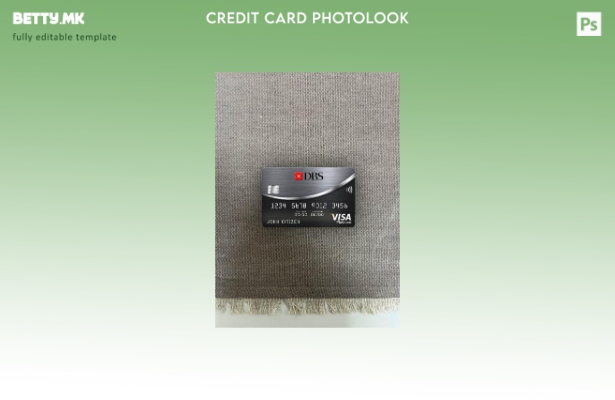 модерен стил Тајланд DBS банка платина виза картичка photolook пред шаблон