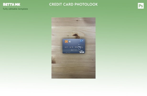 модерен стил Узбекистан KDB банка виза дебитна картичка photolook пред шаблон