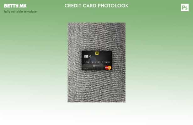 модерен стил Украина Рајфајзен банка мастер картички photolook преден шаблон