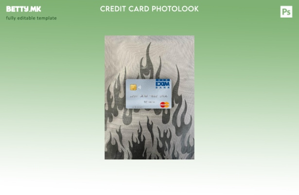 модерен стил Украина Ukreximbank mastercard photolook преден шаблон