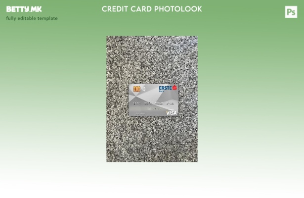 модерен стил Унгарија Erste Bank виза картичка photolook пред шаблон
