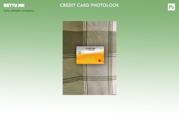 модерен стил Филипинската банка за комуникации мастер карта златен photolook пре