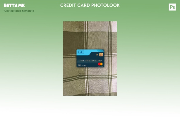 модерен стил Финска Evli bank mastercard photolook преден шаблон