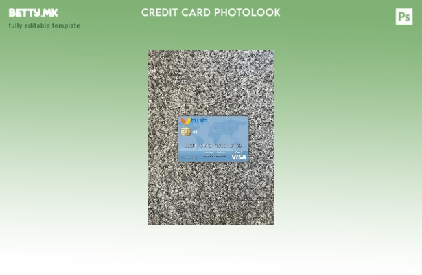 модерен стил Хаити BUH банка виза дебитна картичка photolook пред шаблон