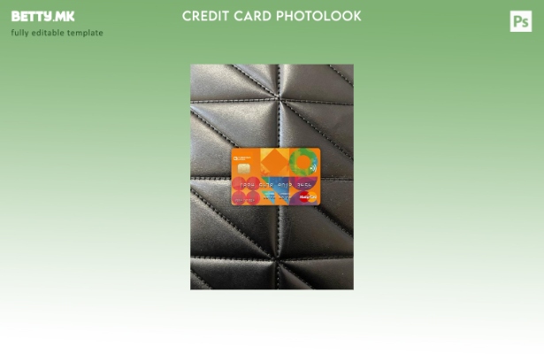 модерен стил Хрватска Подравска банка мастер карта photolook преден шаблон