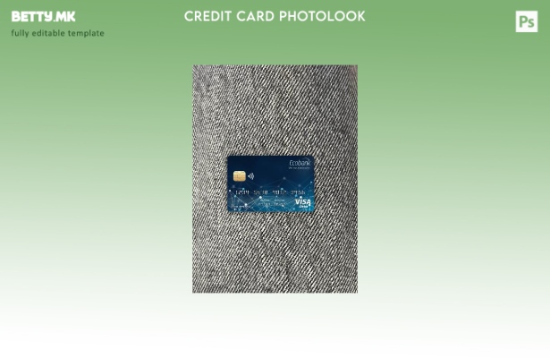 модерен стил Централноафриканската Република Ecobank банка виза картичка photolo