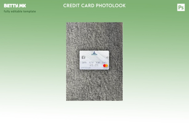 модерен стил Црна Гора Atlasmont Bank мастер карта photolook преден шаблон