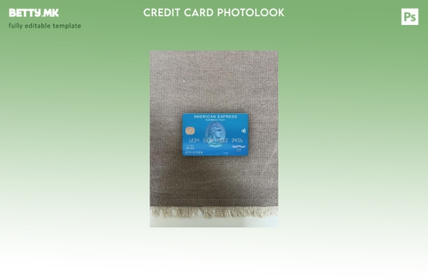 модерен стил на САД Граѓанска банка amex blue business plus card photolook предн