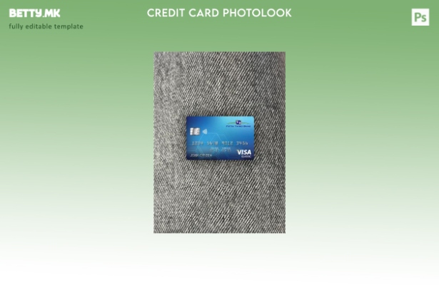 модерен стил на САД Петта трета банка виза класичен шаблон за фотографски изглед