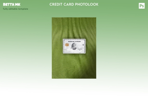 модерен стил на САД Сатон банка AMEX платина картичка photolook пред шаблон