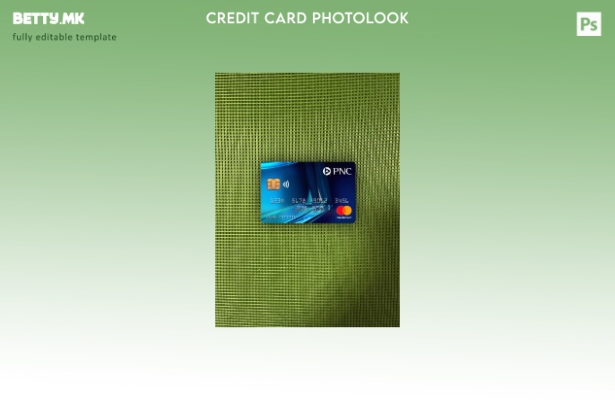 модерен стил на САД PNC банка мастеркард сина photolook пред шаблон