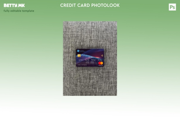 модерен стил на предниот шаблон за мастер картички на индустриската банка на Јуж