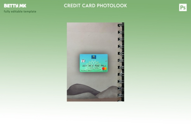 модерен стил на предниот шаблон за мастер картички на Yemen Gulf Bank