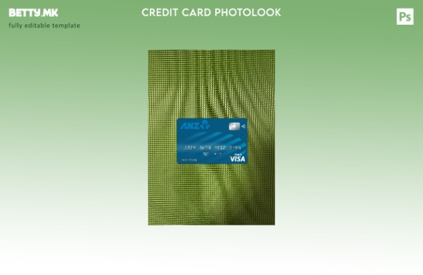 модерен стил на предниот шаблон за фотографски изглед на виза картичка Австралиј