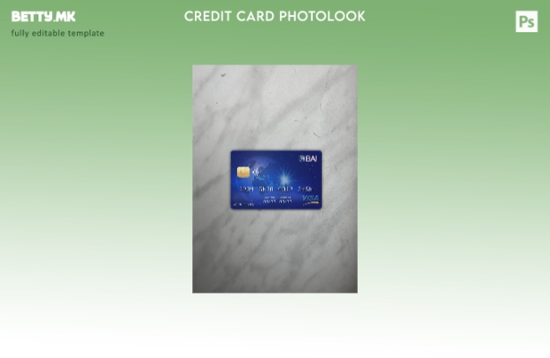 модерен стил Cabo Verde BAI банкарска виза картичка photolook пред шаблон