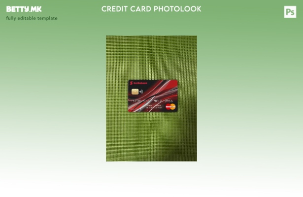 модерен стил Canada Nova bank mastercard photolook преден шаблон